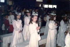 I Komunia św. w górnym kościele 1985 r.