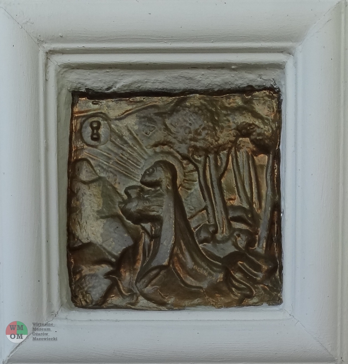 Odlew w metalu przedstawiający Modlitwę Chrystusa w Ogrójcu