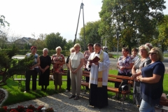 Krzyż i figura w Święcicach, 8 września 2014 r.