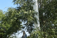 Krzyż i figura w Święcicach, 8 września 2014 r.r.