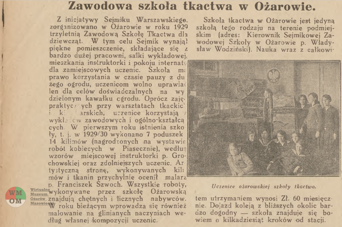03-Echa-Podmiejskie-22-02-1931-szkola-tkactwa-calosc