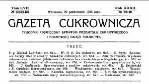 Read more about the article Kampania cukrownicza 1925 roku w Józefowie